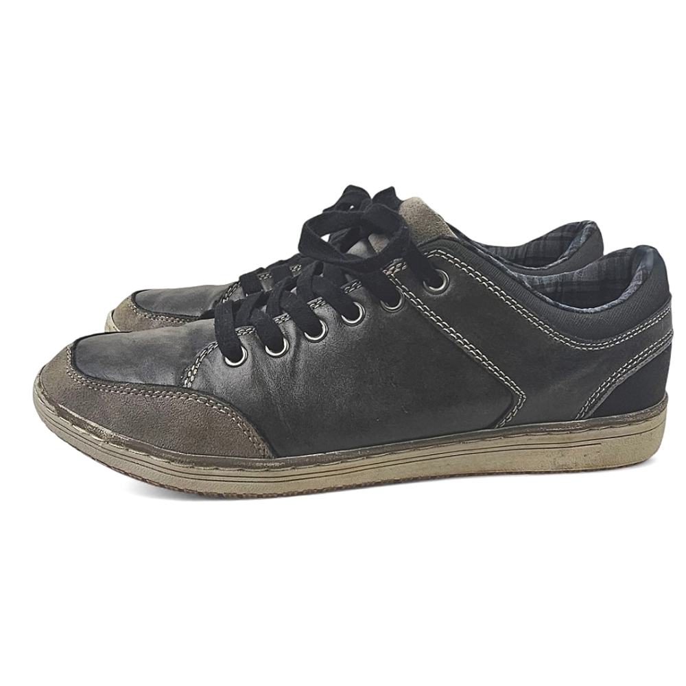 Gotcha Men's Hybrid 2-Tone Gray Skate Shoes With Padded Plaid Interior